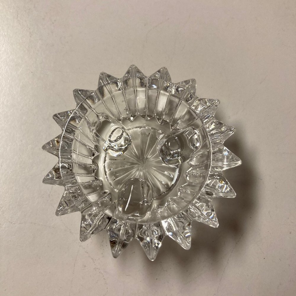 Fostoria Early American Lead Crystal Starburst taper candle holder